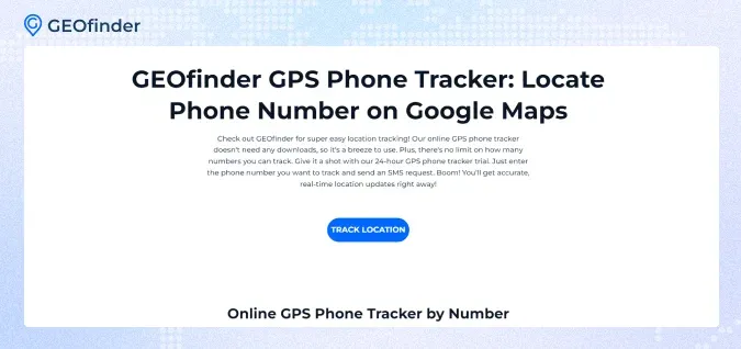 GEOfinder as the best alternative for xResolver: location tracking feature