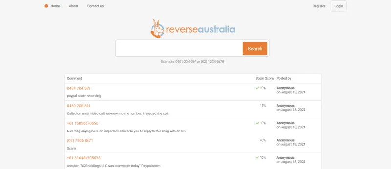 Number lookup in Australia with Reverse Australia