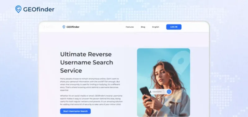 GEOfinder Reverse Username Lookup