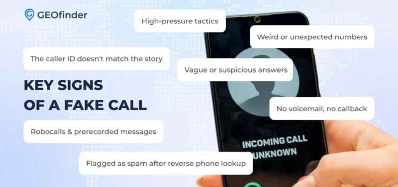 How to know if a phone number is fake - explained by GEOfinder.mobi
How to know if a phone number is fake - explained by GEOfinder.mobi