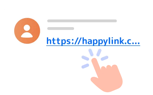 The person gets it with a link inside