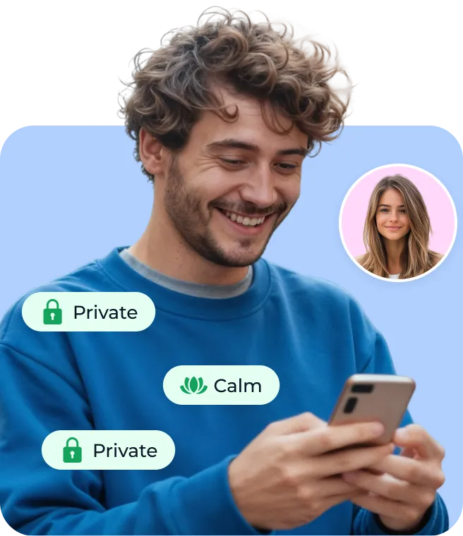 boy looking at a phone screen