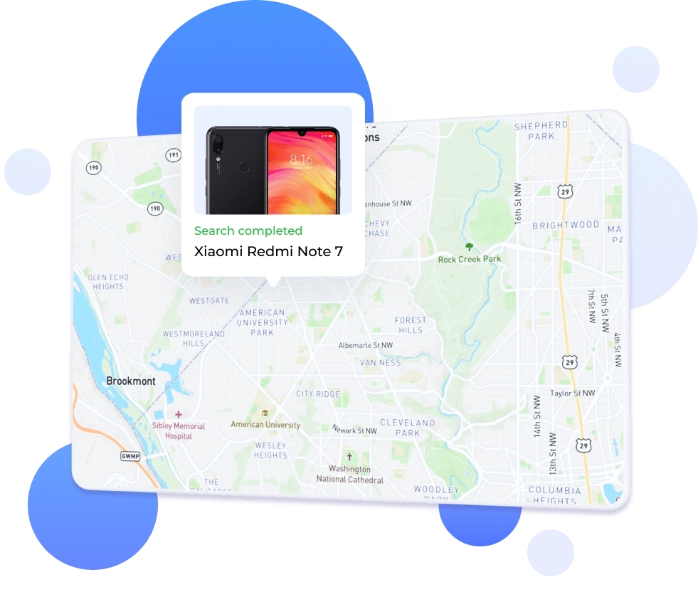 phones location found