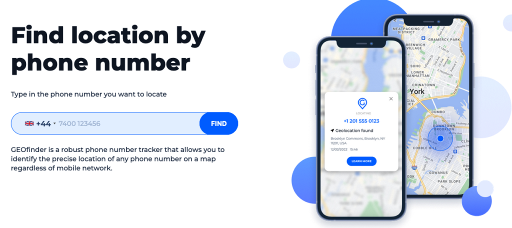 find location by number with geofinder