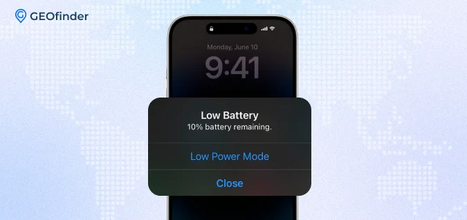 Low battery on iPhone - how does find my iPhone work when the phone is off with iCloud