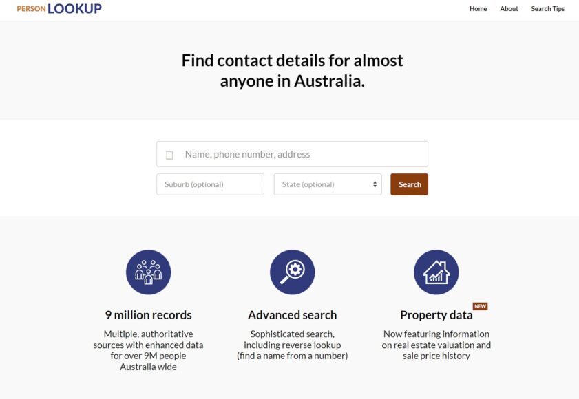 Mobile number search in Australia with PersonLookup