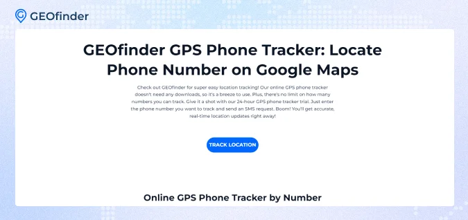 GEOfinder as the best alternative for xResolver: location tracking feature