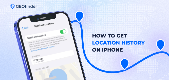 How to check recent locations on iPhone.