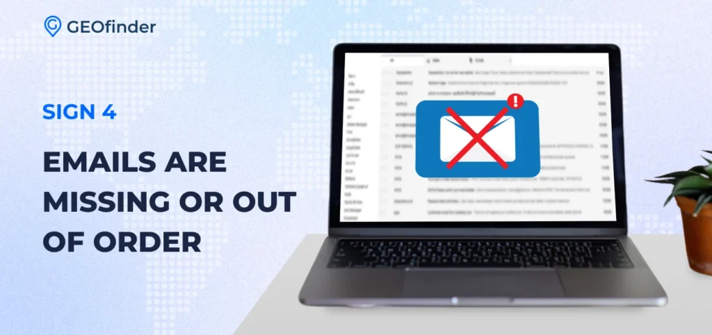 have i been hacked if there are missing or moved emails - explained by GEOfinder