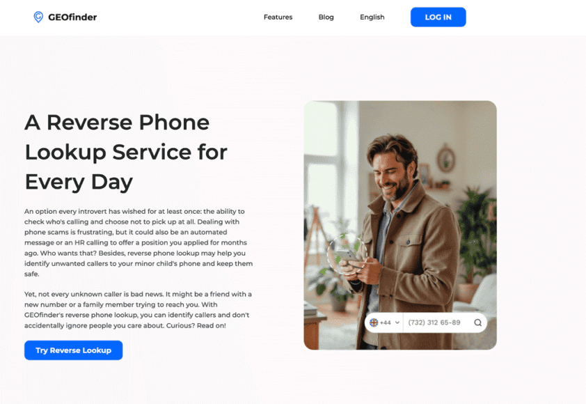 Using GEOfinder to verify unknown numbers